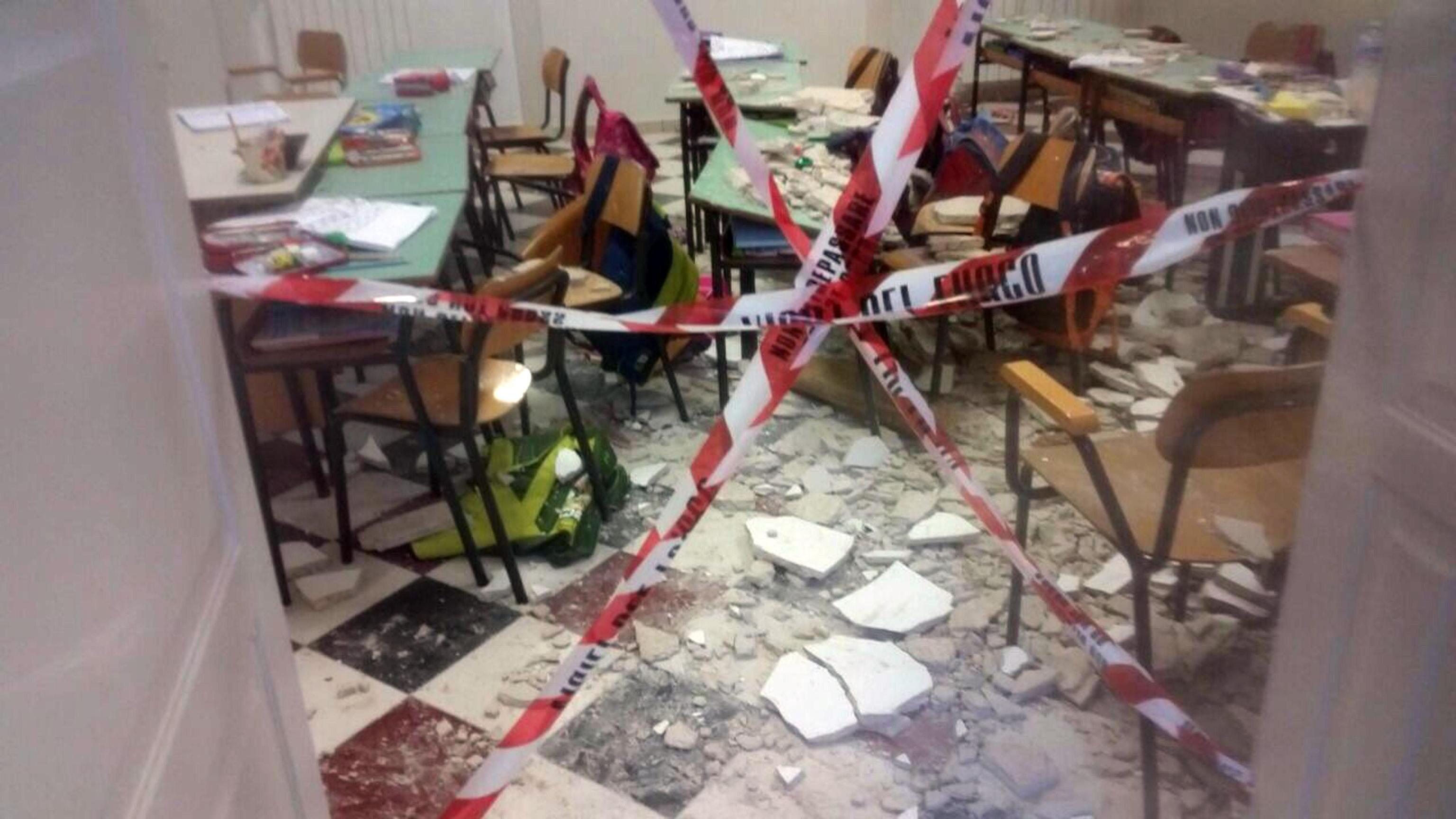 Crollo scuola: intero immobile sequestrato