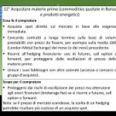 12° Acquisto di materie prime (LME ed energetici) – 25 approcci per negoziare
